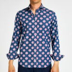 camicia denim stampa fiore Bastoncino
