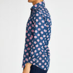 camicia denim stampa fiore Bastoncino