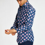 camicia denim stampa fiore Bastoncino
