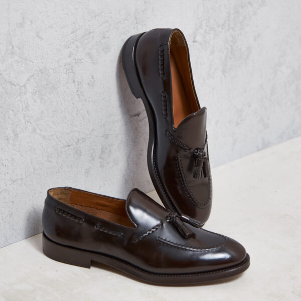 Mocassino Nappine Doucal's pelle marrone ebano
