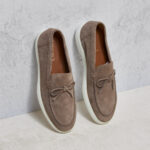 Mocassino barca Doucal's camoscio beige