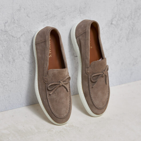 Mocassino barca Doucal's camoscio beige