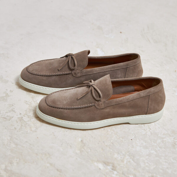 Mocassino barca Doucal's camoscio beige