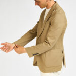 giacca Circolo 1901 cotone jersey beige blu