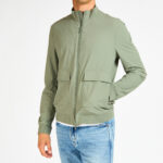 giubbino Duno verde salvia zip