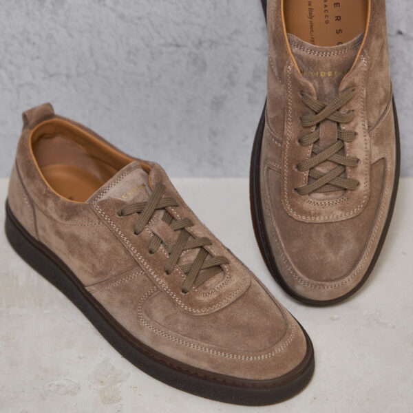 Sneaker Henderson Baracco camoscio beige