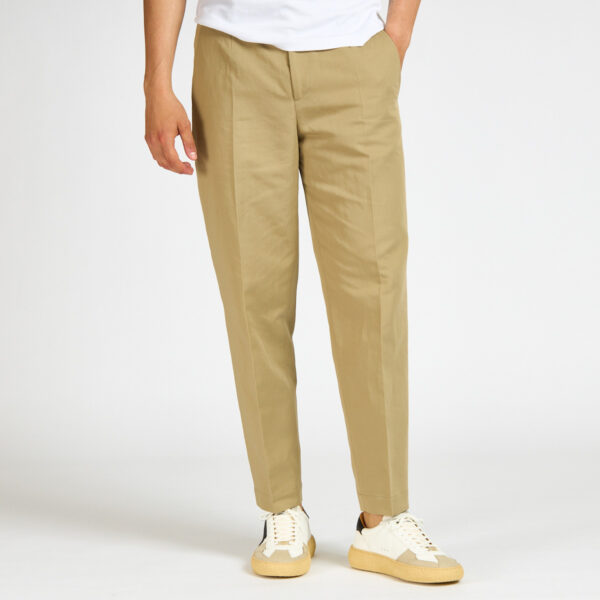 pantalone briglia 1949 portofino lino cotone biscotto bianco