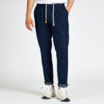 pantalone devorè laccio denim jeans