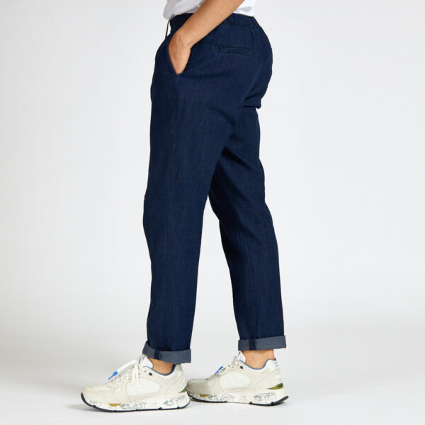 pantalone devorè laccio denim jeans