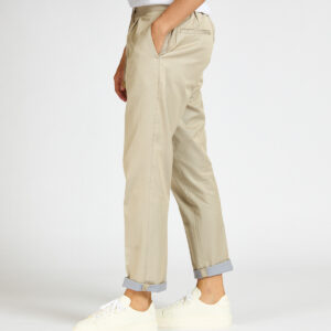 Pantalone devorè laccio beige pesca tessuto solaro