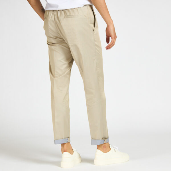 Pantalone devorè laccio beige pesca tessuto solaro