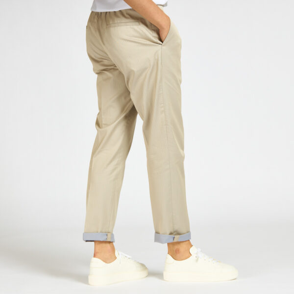 Pantalone devorè laccio beige pesca tessuto solaro