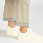 Pantalone devorè laccio beige pesca tessuto solaro