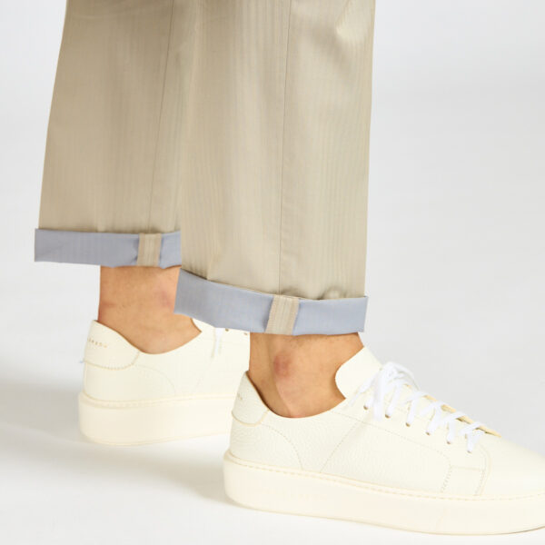 Pantalone devorè laccio beige pesca tessuto solaro