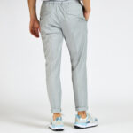pantalone Devorè frescolana pences grigio beige verde