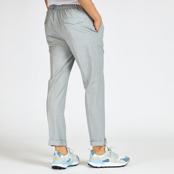 pantalone Devorè frescolana pences grigio beige verde