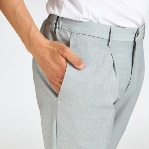 pantalone Devorè frescolana pences grigio beige verde