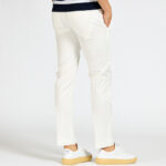 pantalone pt torino pence cotone modello dieci bianco beige