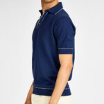 polo filo filippo de laurentiis blu indaco