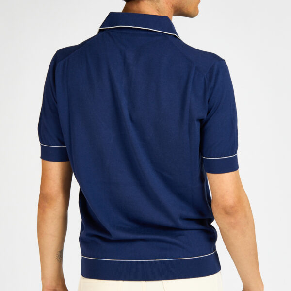 polo filo filippo de laurentiis blu indaco