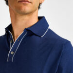 polo filo filippo de laurentiis blu indaco