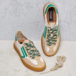 Sneaker Puraai Camoscio Verde beige