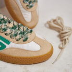 Sneaker Puraai Camoscio Verde beige