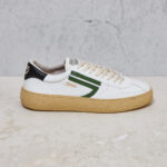 Sneaker Puraai Pelle Bianco Verde nero