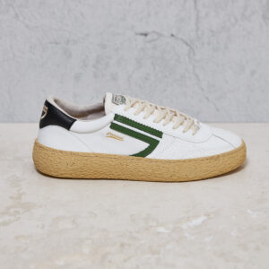 Sneaker Puraai Pelle Bianco Verde nero