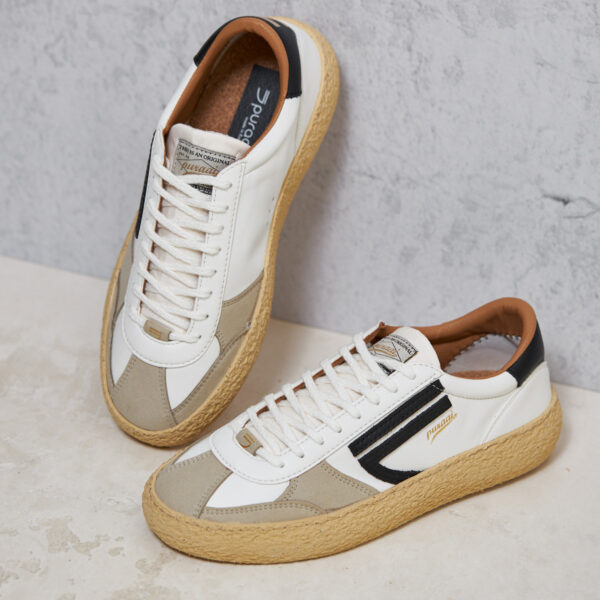 Sneaker Puraai Pelle Bianco nero