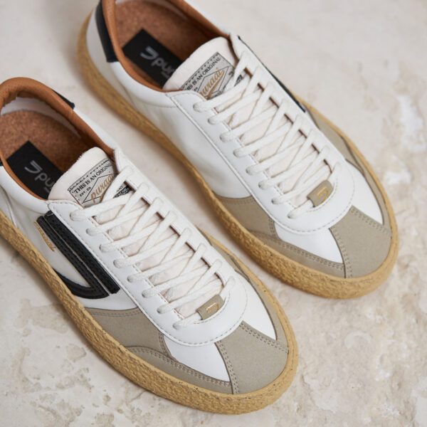 Sneaker Puraai Pelle Bianco nero