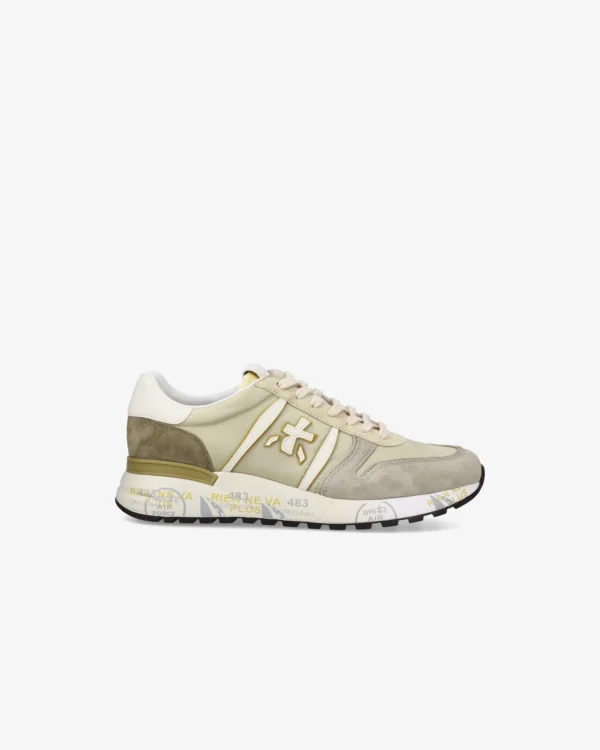 sneaker premiata lander beige verde